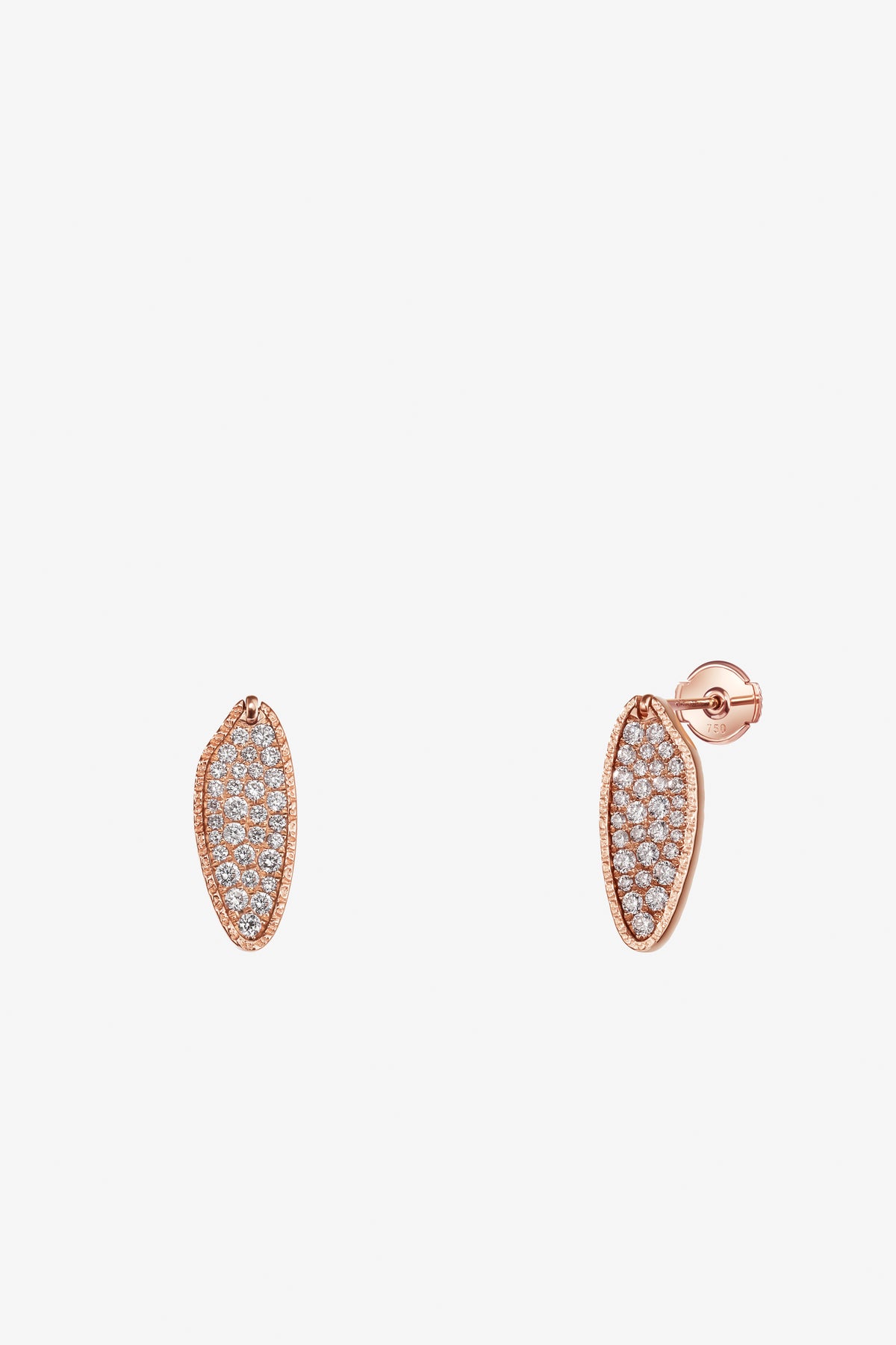Reversible Wheat grain earring