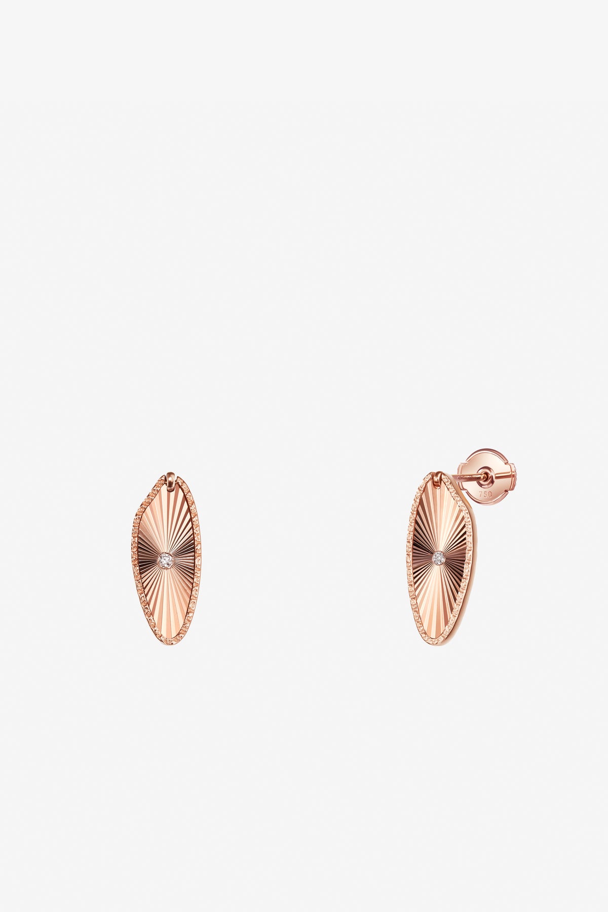 Reversible Wheat grain earring