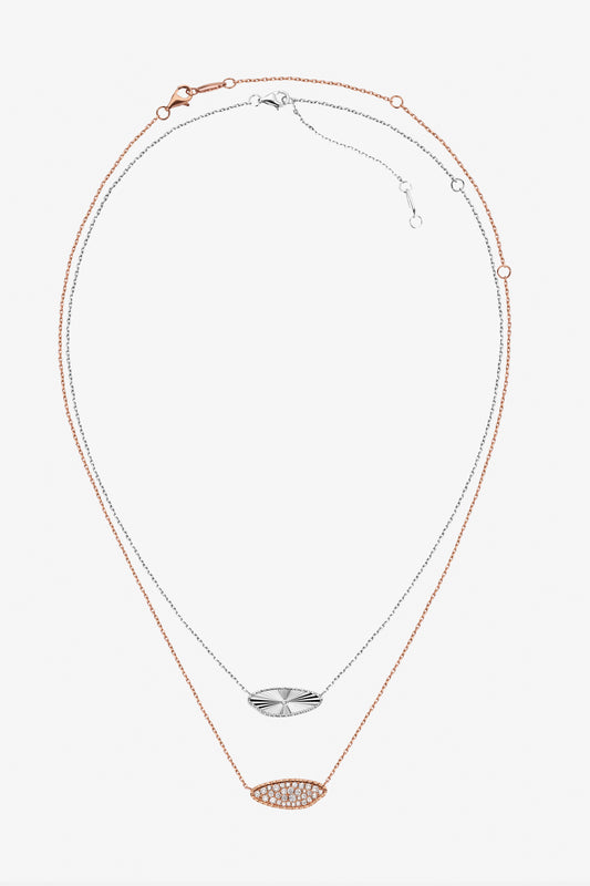 Reversible Wheat grain Necklace