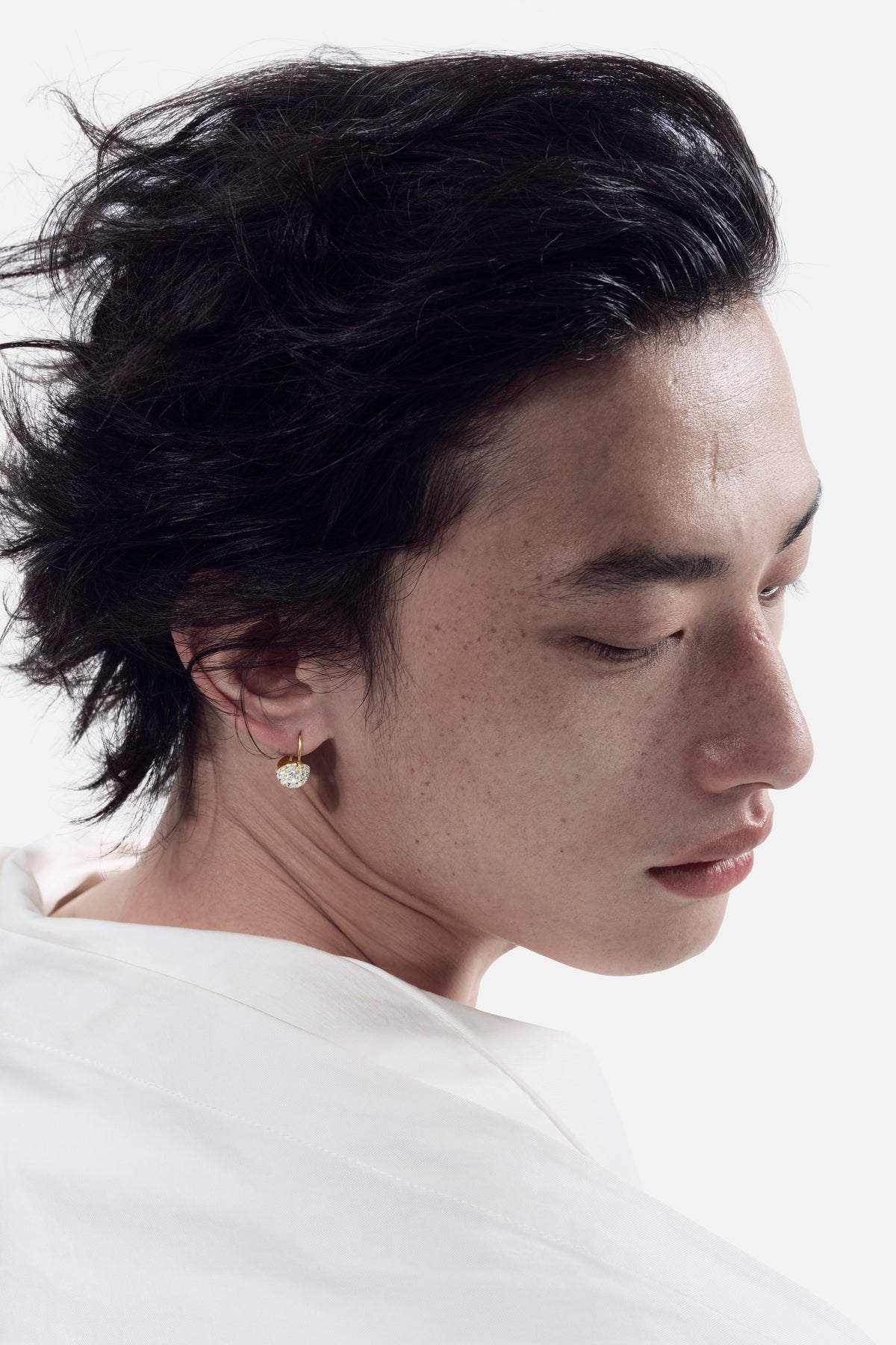 Pac Lock  Earring Medium Size