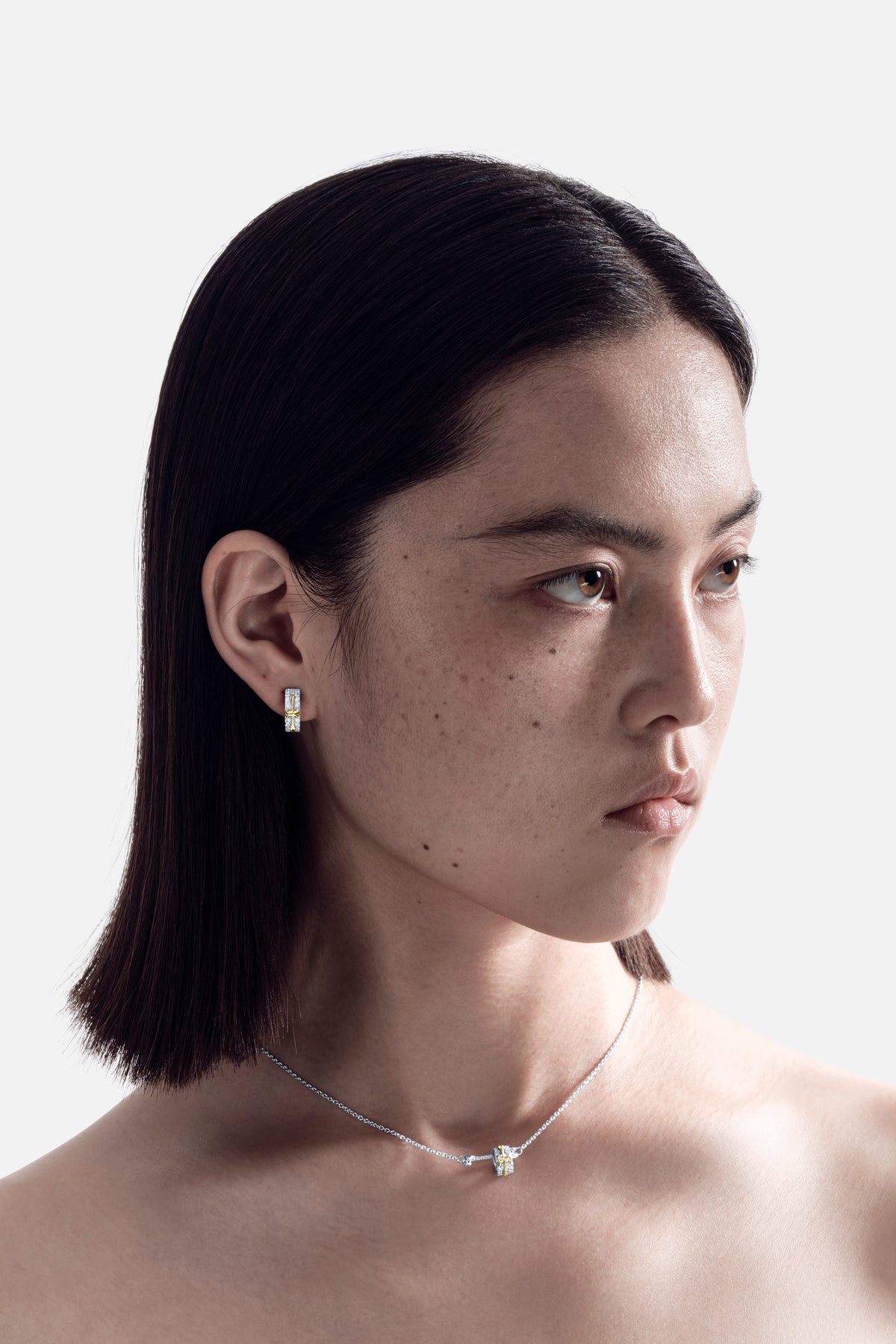 Bone Diamond Earrings