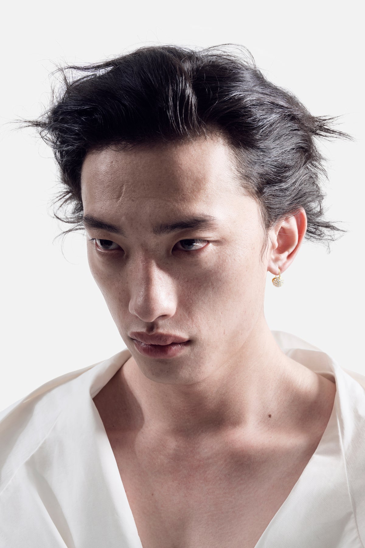 Pac Lock  Earring Medium Size