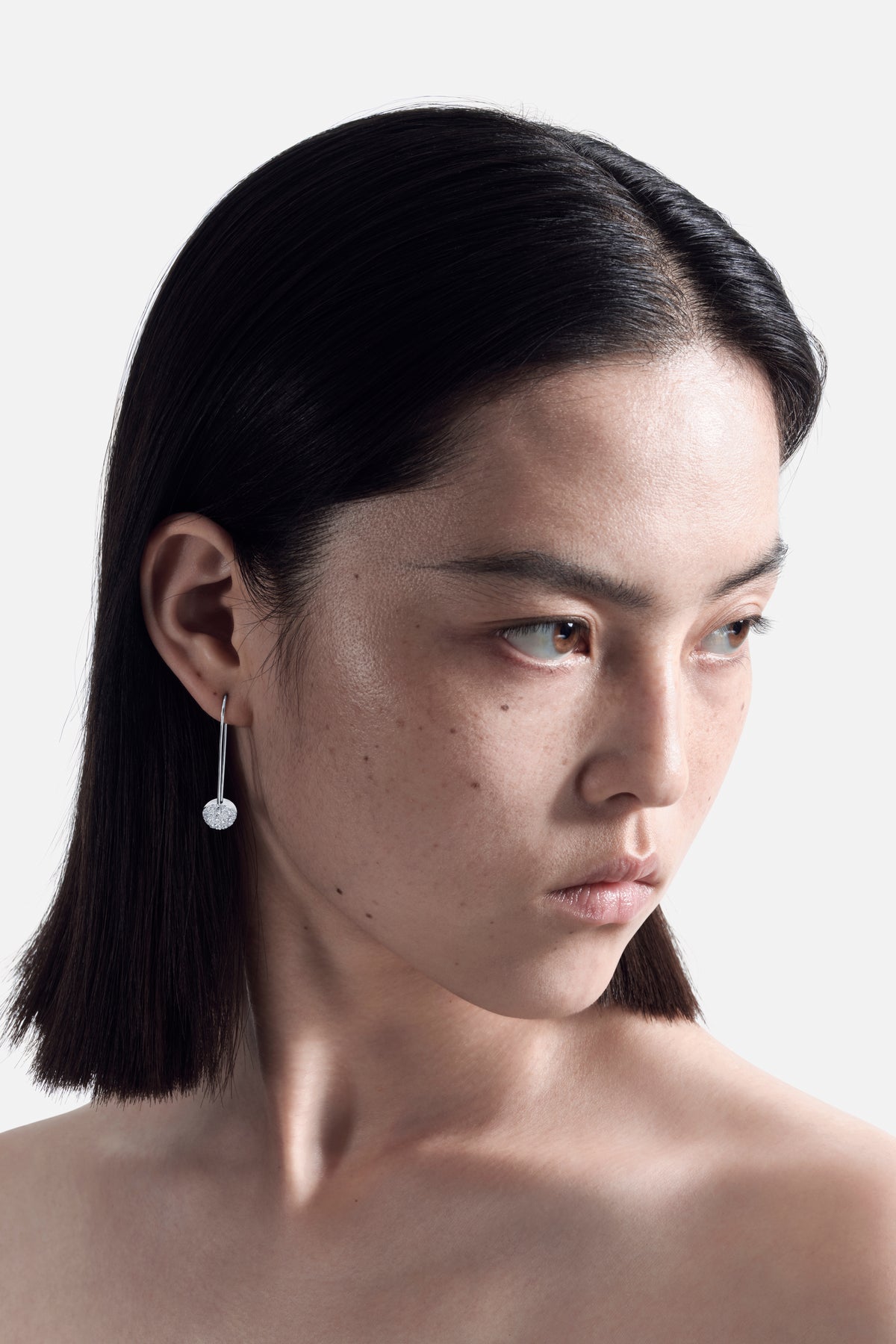 Pac Lock Long Earring